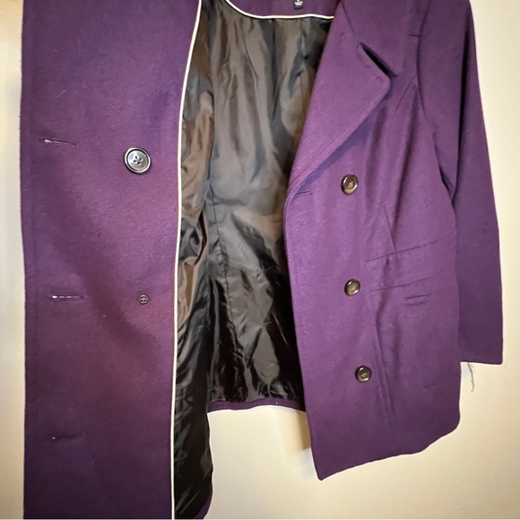 Relativity Women's Deep Purple Peacoat - Picture 4 of 15